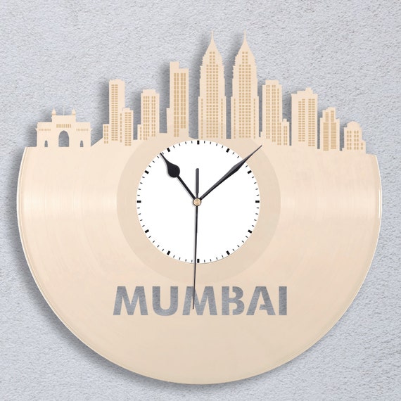 Mumbai Clock Indian Gift Personalized Clock Mumbai India