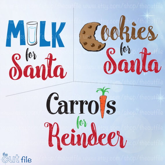 Download Cookies for Santa svg Christmas svg bundle milk for santa