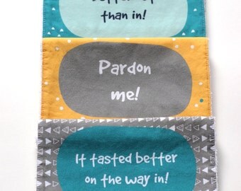 Baby burp cloths, burp cloth set, baby gift, baby shower gift, modern burp cloths, newborn gift, newborn burp cloths, new mom gift