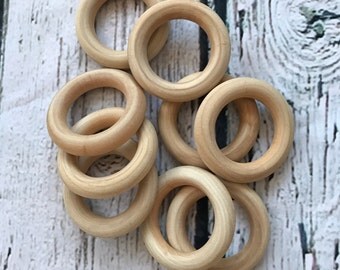 Maple Hardwood 3" Teething Rings