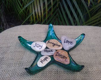 Inspirational Message Stones, Affirmation Stones, Meditation Stones, Painted Rock, Yoga Stones, Ocean Pebbles, Word Stone Rocks, Rock Art