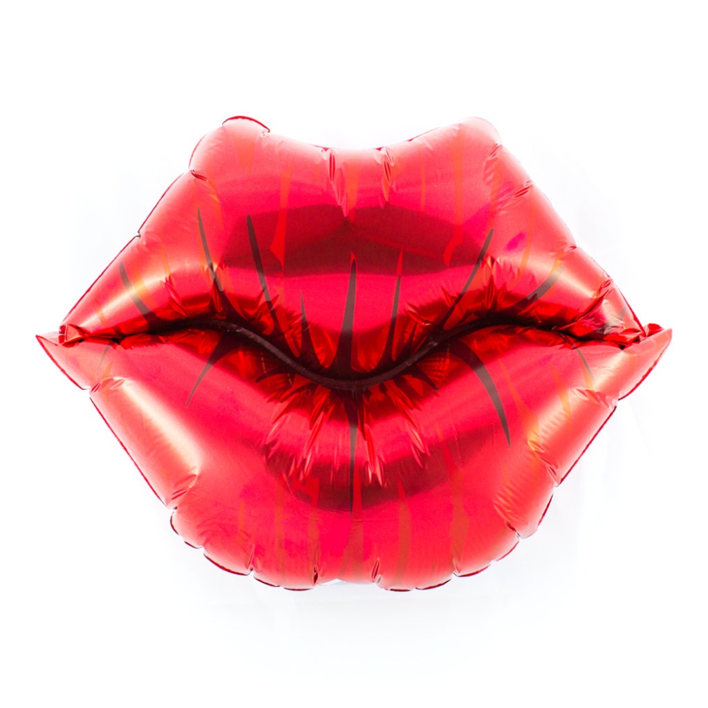 Red Lip Balloons 30 Kissey Lips Kiss Large