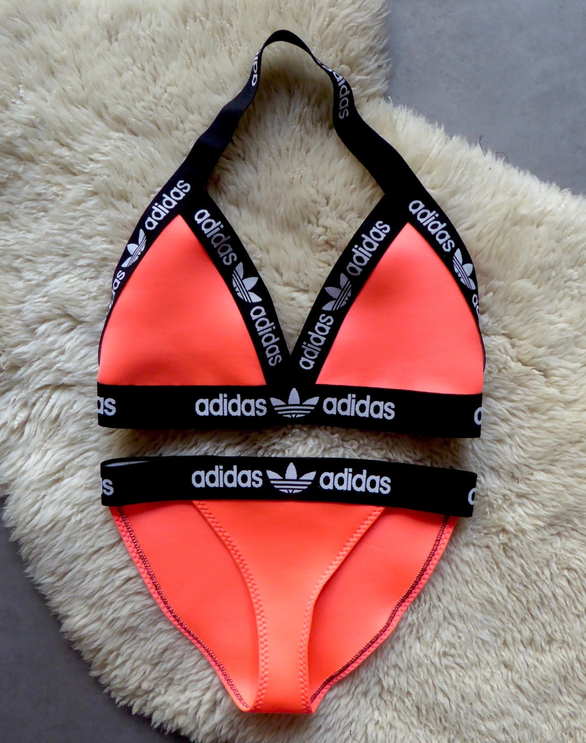 Reworked Handmade Adidas Lingerie or Fashion Bikini by Baewatch99