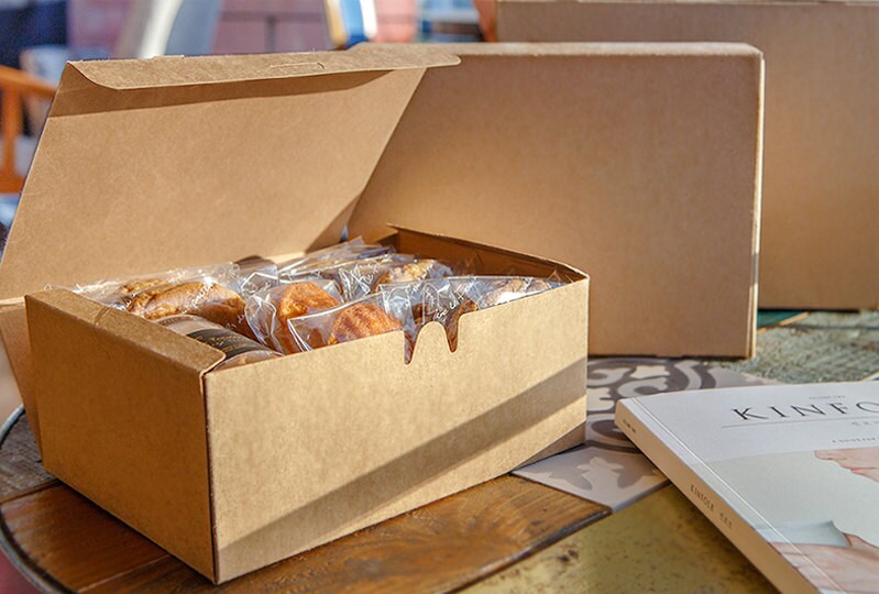 5 medium Kraft rectangle boxcookie boxKraft gift boxsimple