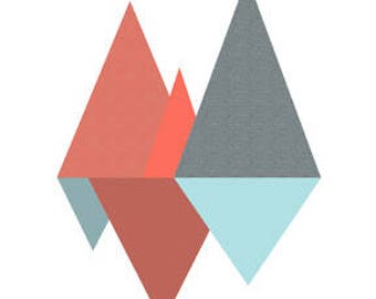 Design and triangles. Illustration for immediate download. colorful triangles.