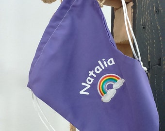 Backpack daycare Rainbow custom / snack-pack baby / Custom backpack knapsack / Sac a two personnalise Pépinière
