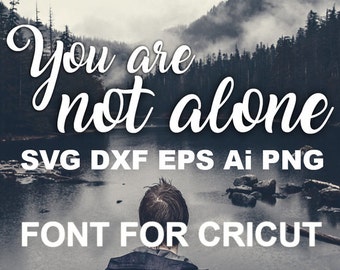 SVG Fonts Full Alphabet Digital fonts Handwritten font Cricut font SVG font Instant download Commercial use Font SVG file Calligraphy font