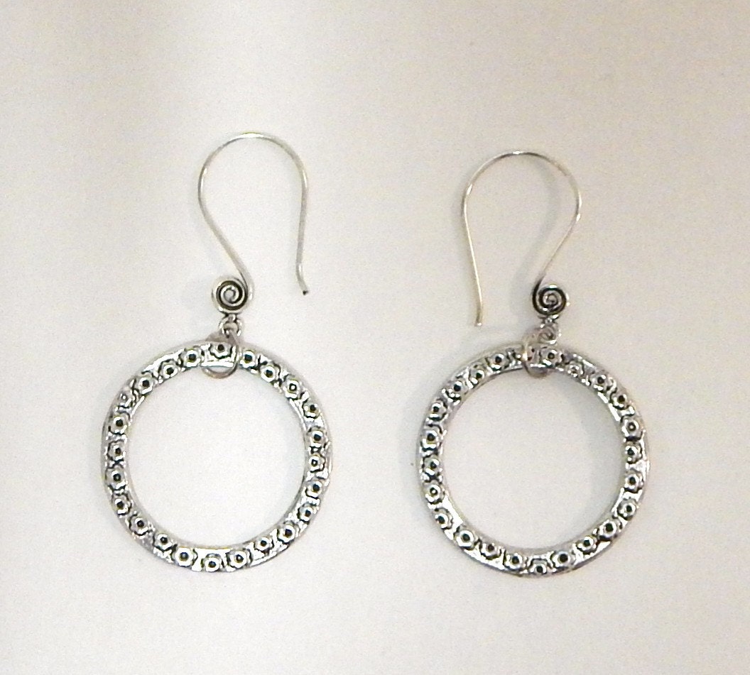 Hoop charm earrings gift under 10 dollars gift by JWcraftcottage