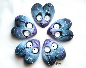Constellation Hearts - brooch/necklace/frame