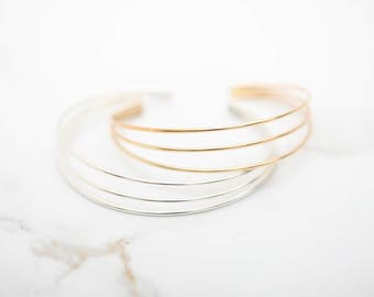Minimalist Bracelet • Contemporary Bracelet • Gold Bracelet • Rose Gold Bracelet • Silver Bracelet • Modern Bracelet • Delicate Bracelet