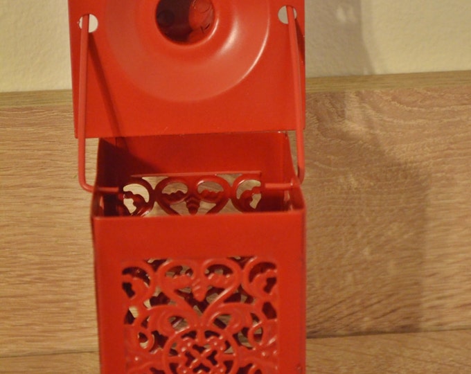 10%OFF Small vintage red Moroccan lantern / lanterns