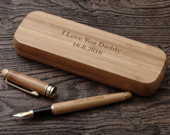 Fathers Day Gift - Personalized Fountain Pen - The Perfect Gift for Dad, Boyfriend Gift, or Groomsmen Gift