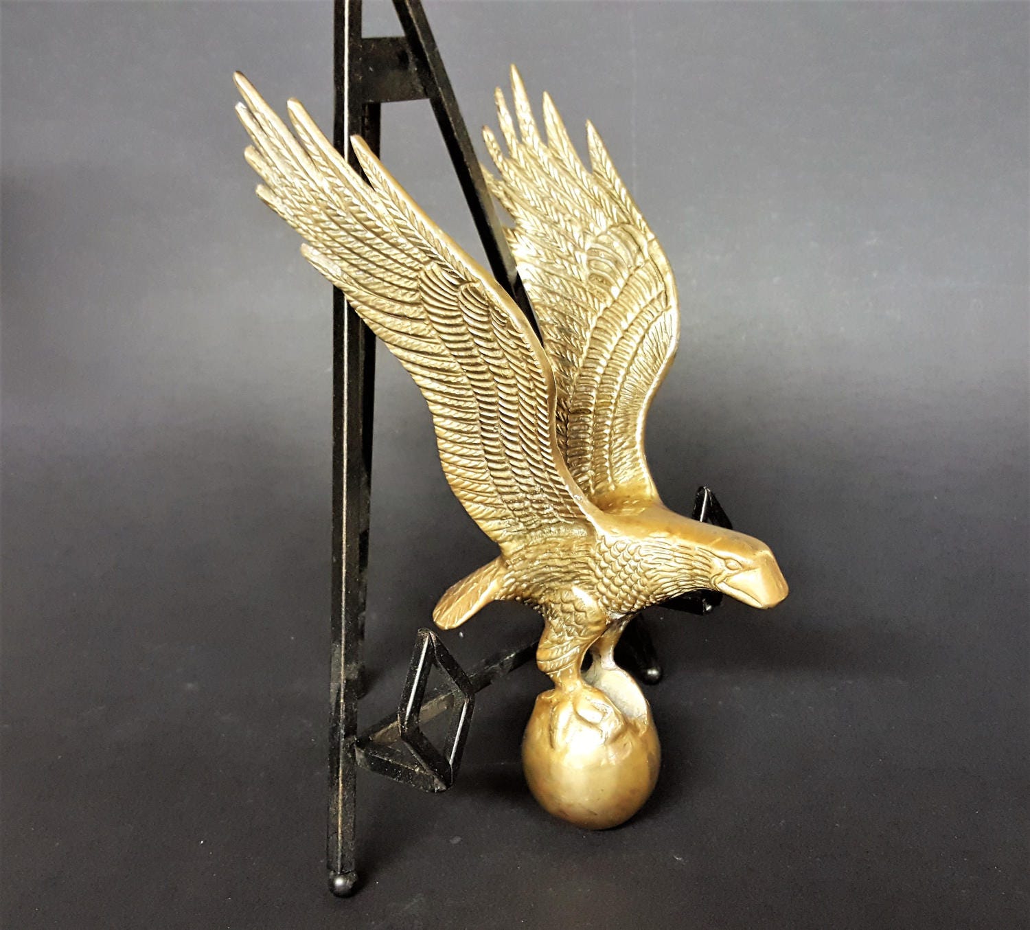 Eagle Hood Ornament Eagle Flag Pole Ornament Brass Eagle Desk