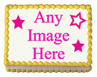 Edible Image on Cake, Cupcakes, or Cookie Toppers