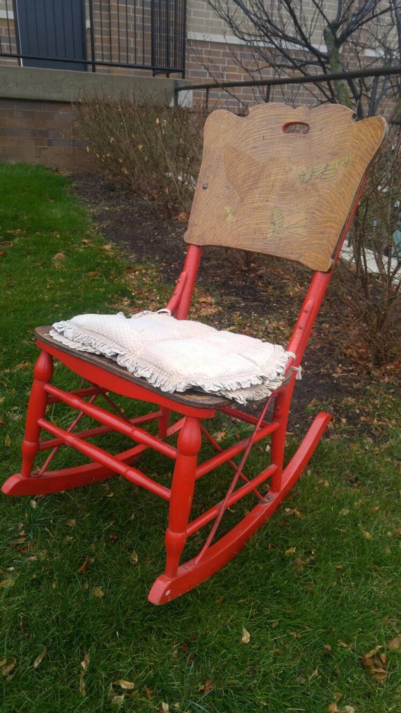 Antique Appalachian Quilting Porch Rocking Chair