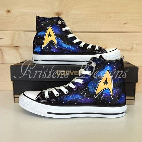 hand painted star trek shoes