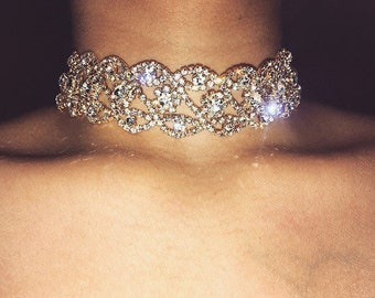 SIENNA Crystal Diamond Choker