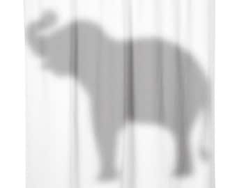 Elephant in the Room Shower Curtain