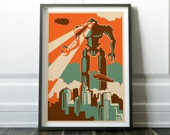 Retro Robot Print, Retro Print, Retro Poster, Robot Print, Retro Art, Wall Art Print, Retro Robot Poster, Retro Poster, Retro Prints, Art