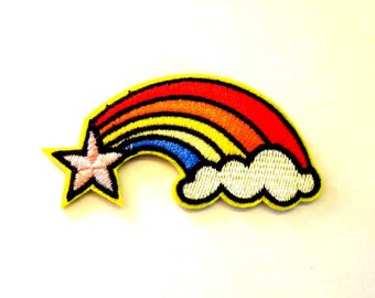 Patch Ricamata A Stella Viola Con Applicazione A Strisce, Da Stirare O Cucire Su Vestiti E Borse, 8,5 Cm