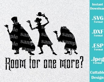 INSTANT DOWNLOAD SVG Disney Inspired Haunted Mansion Hitchhiking Ghosts for Cutting Machines Svg, Esp, Dxf and Jpeg Format Cricut Silhouette