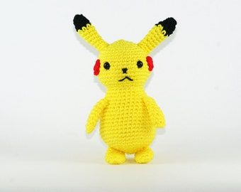 Pikachu crochet plush, pikachu amigurumi, pokemon plushies, pokemon amigurumi, pokemon gift, pikachu party, pikachu gift, crochet, Pokemon