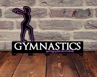 Gymnast Medal Holder / Hooks for Medals / Sports Medal Display / Gymnastics Gift for Girls