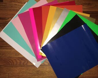 Siser easyweed heat transfer vinyl sheet HTV Iron on in Red Black Pink White Mint