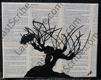 Whomping Willow tree. Gothic Harry Poter like tree