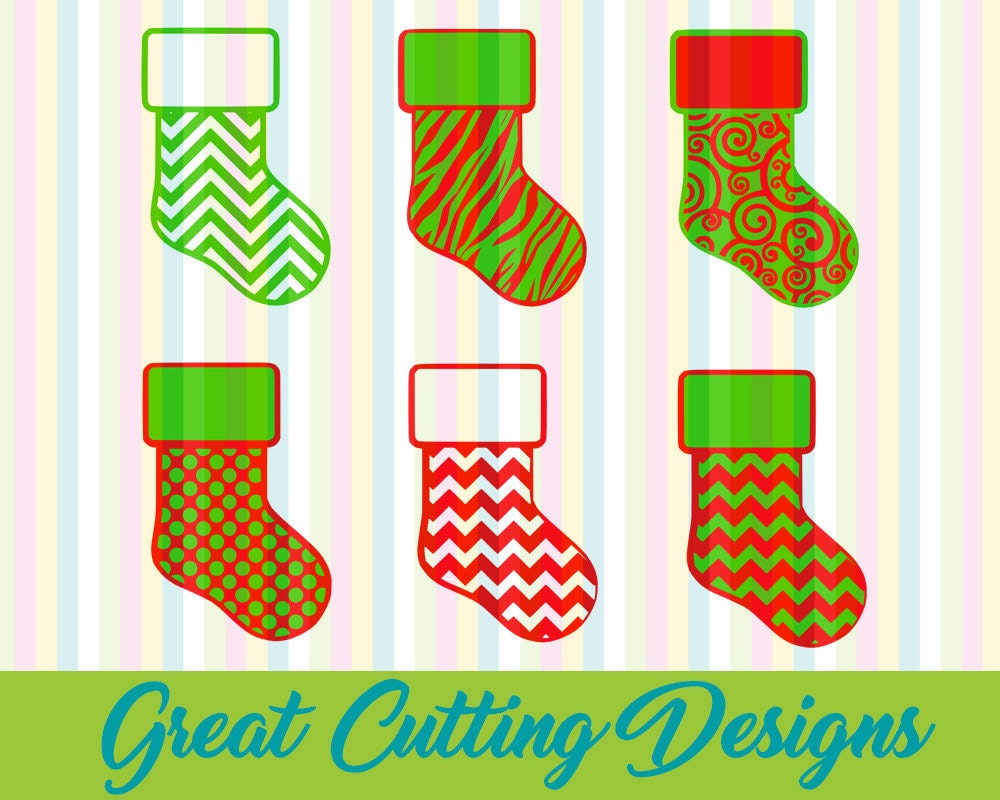 Download Christmas SVG Cut File Stocking svg DXF cut file Cricut svg