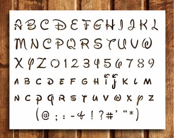 alphabet stencil etsy
