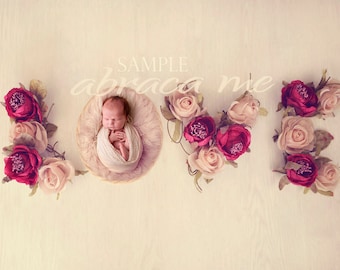 LOVE newborn digital background/ newborn digital backdrop/ instant download
