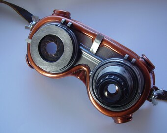 Steampunk glasses Cyber Goggles photo entourage