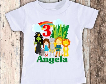 Wizard Of Oz custom designed birthday t shirt tshirt personalized