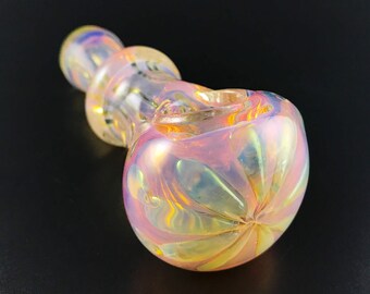 Color Changing Smoking Pipe, Smoking Pipe, Glass Pipe, Floral Pipe