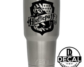 Yeti Decal Sticker - Hufflepuff House decal inspired by Harry Potter Decal Sticker For Yeti RTIC Rambler Tumbler Coldster Beer Mug