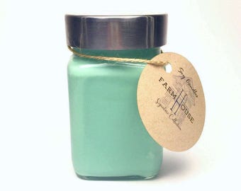 Mint Mojito Soy Candles Handmade, Scented Candles, Soy Wax, Soy Candles Homemade, Candles, Woodwick Candles, Mint Candles, Green Candles