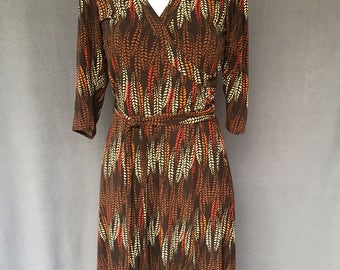 Vintage Laundry by Shelli Segal 3/4 Sleeve Wrap Dress