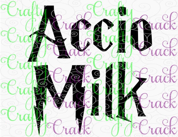 Download Accio Milk Harry Potter SVG, DXF, PNG - Digital Download ...