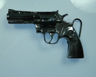 357 Magnum Handgun Gun Pistol Revolver Bullets Remington Belt Buckle