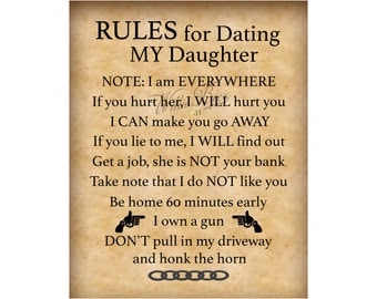 rules in dating my daughter