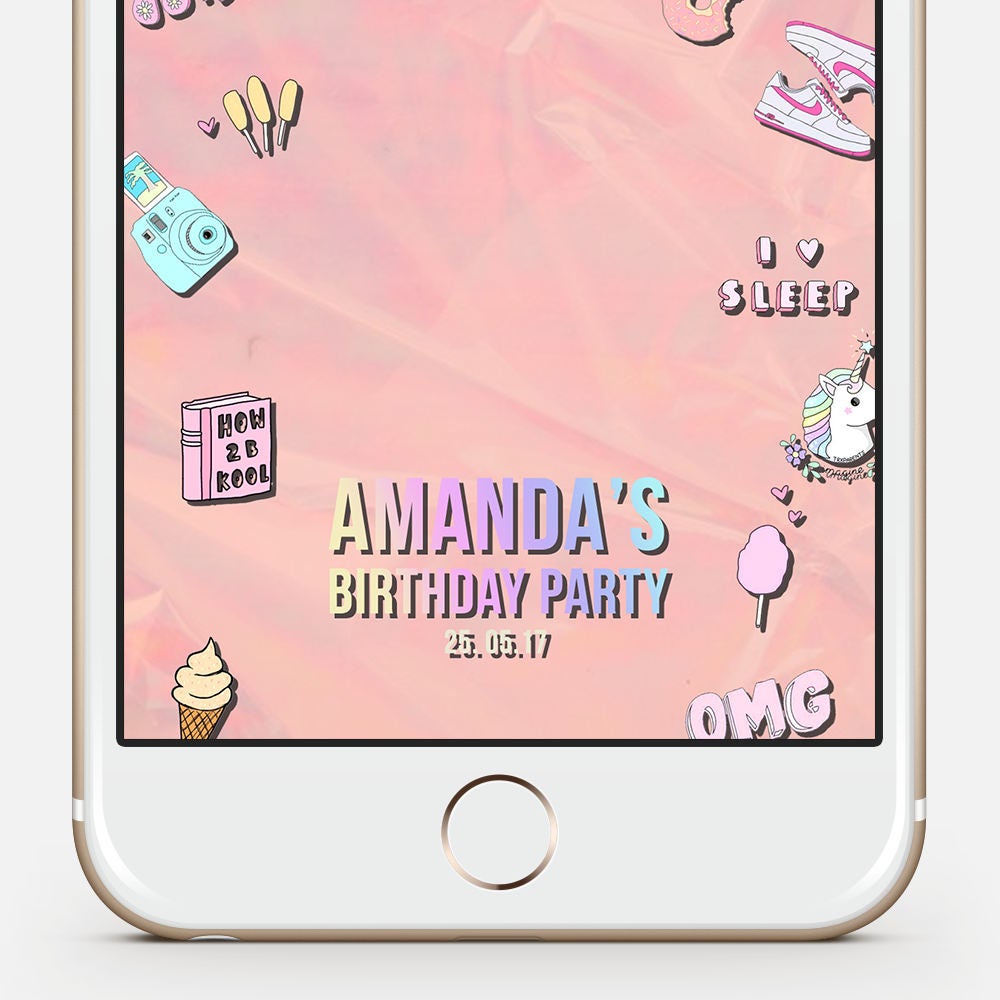 Happy Birthday Snapchat Filter Snapchat Geofilter Birthday
