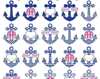 70% OFF, Anchor SVG Files, Anchors Monogram Svg Files, Anchors Split-monogram Svg Files, Anchors Svg, Dxf, Png, Ai File, Instant Download