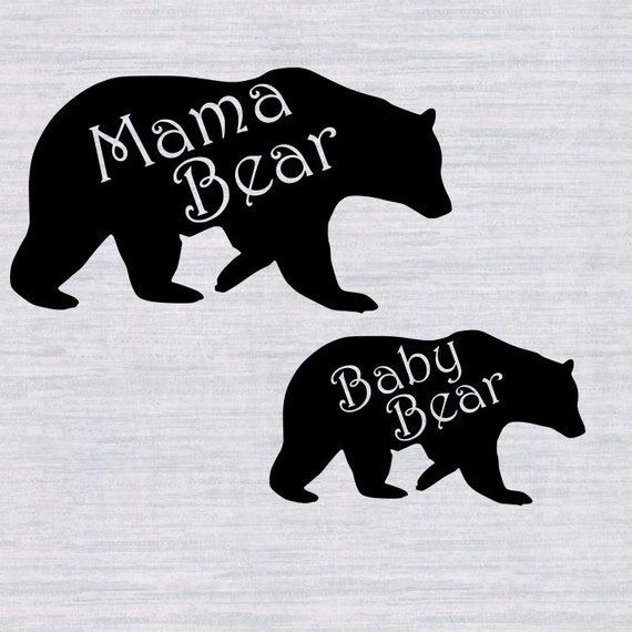 Mama Bear Baby Bear SVG bundle mama bear clipart mama bear