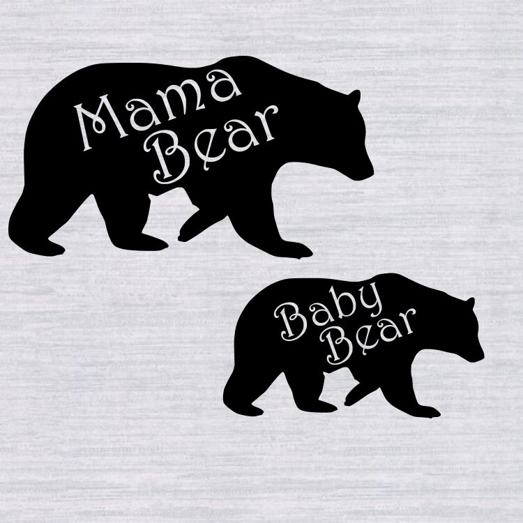 Download Mama Bear Baby Bear SVG bundle, mama bear clipart, mama ...