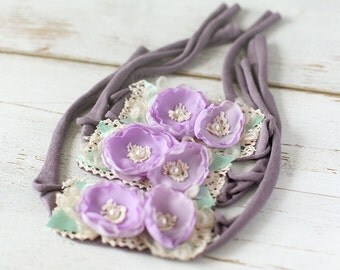 Newborn tieback, newborn headband, newborn tie back, newborn headband photo prop, new born headband, photo props, newborn photography props