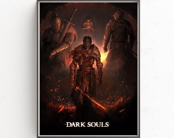 Dark Souls video game decor poster