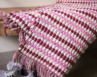 Yellow rag rug | Etsy