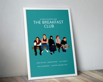 The Breakfast Club / Minimalist Movie Poster / John Hughes / Retro Movie poster / 80's poster