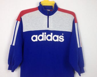 Vintage ADIDAS sweatshirt crewneck multicolor size small